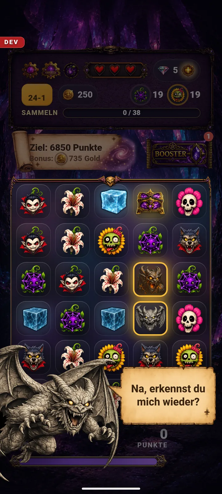 Der Gargoyle taucht in Level 24-1 wieder auf
